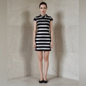 per se by Carlisle Silver Black Cocktail Dress